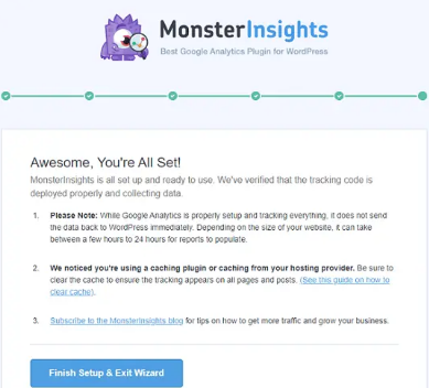 monsterinsights-finish-setup